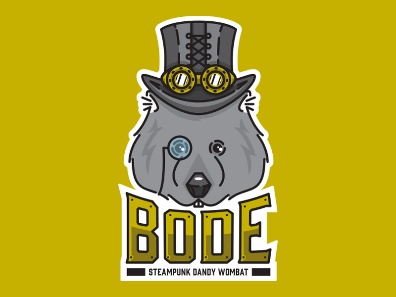 Some Steampunk Wombat Fun By Dan Blessing Design Shark On Dribbble