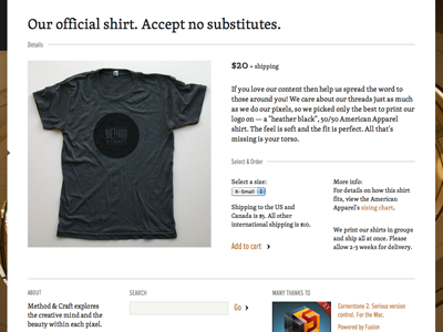 Official Method Craft Shirt By Phil Coffman On Dribbble