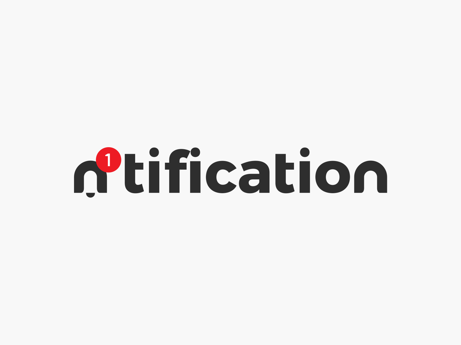 Notification Wordmark By Finalidea On Dribbble