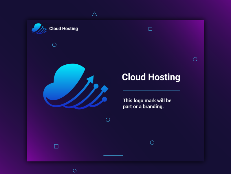 Cloud Hosting Logo By Al Mamun Cool On Dribbble