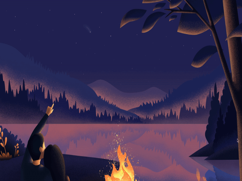 Parallax Scrolling : Night Time