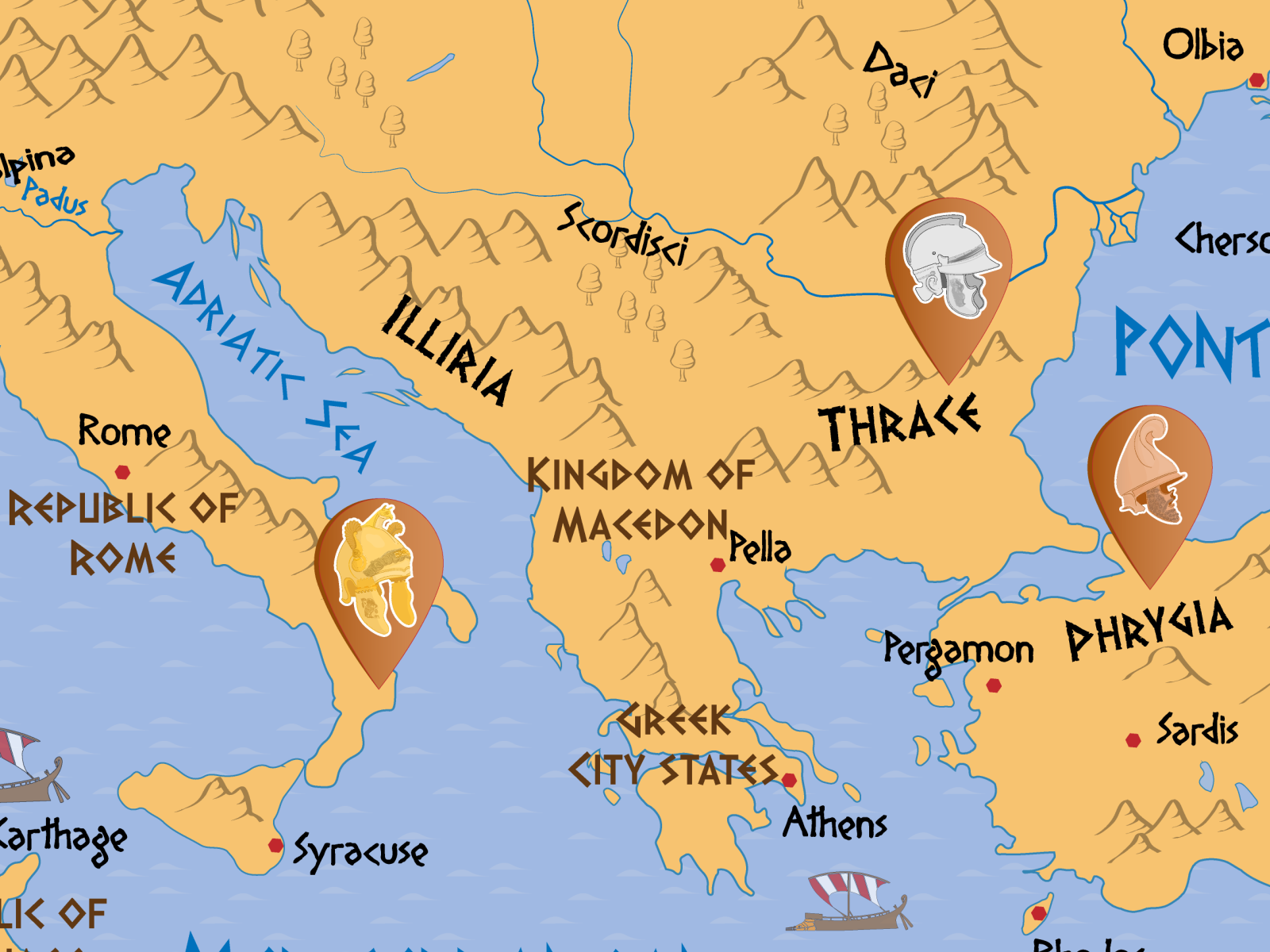 Antique Hellenistic Map By David Djukic On Dribbble