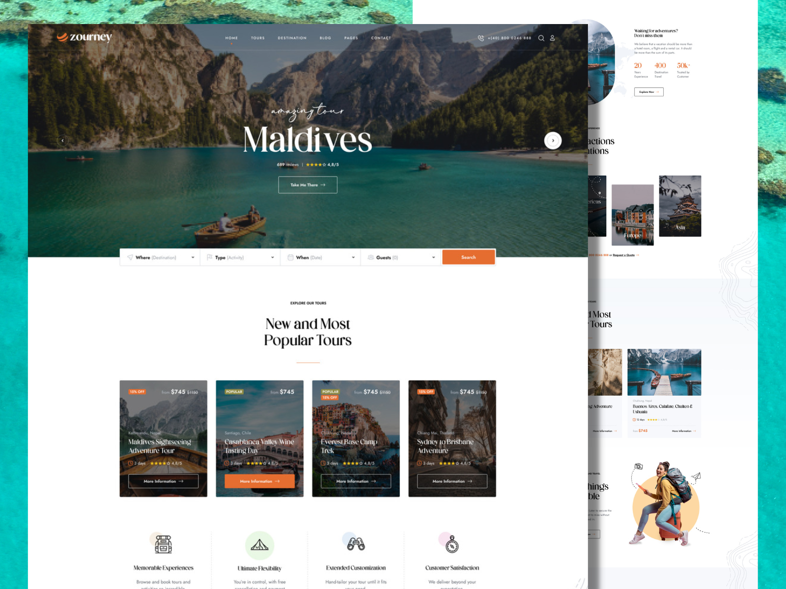 Zourney Travel Tour Booking Wordpress Theme Opal Wp By Opal Wp On