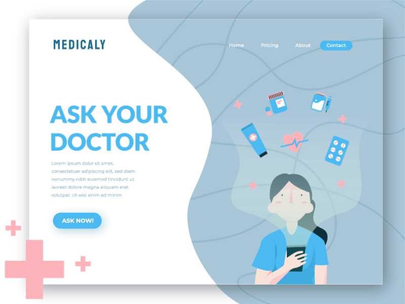 Medicaly - animated hero image