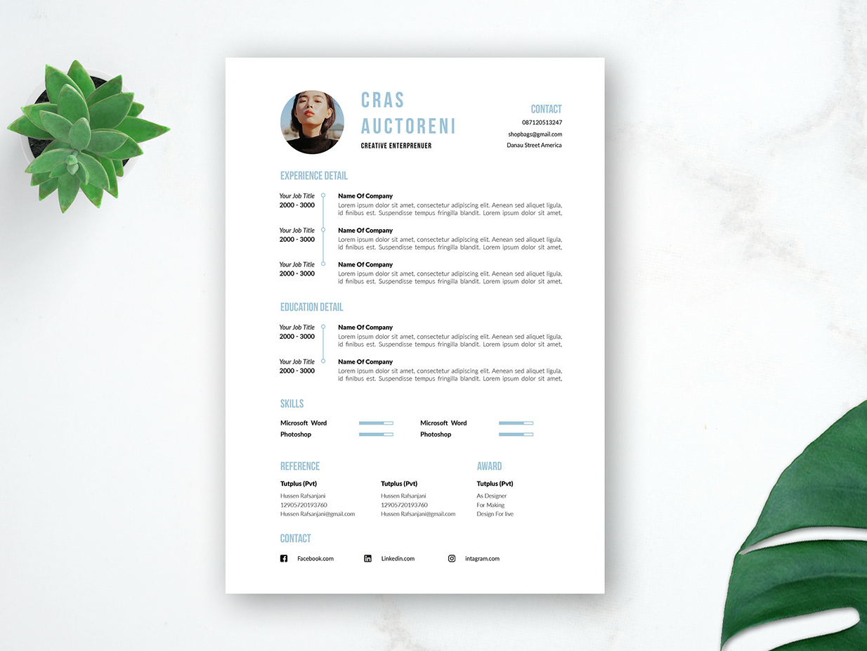 Free Timeline Resume Template With Cover Letter By James Han On Dribbble