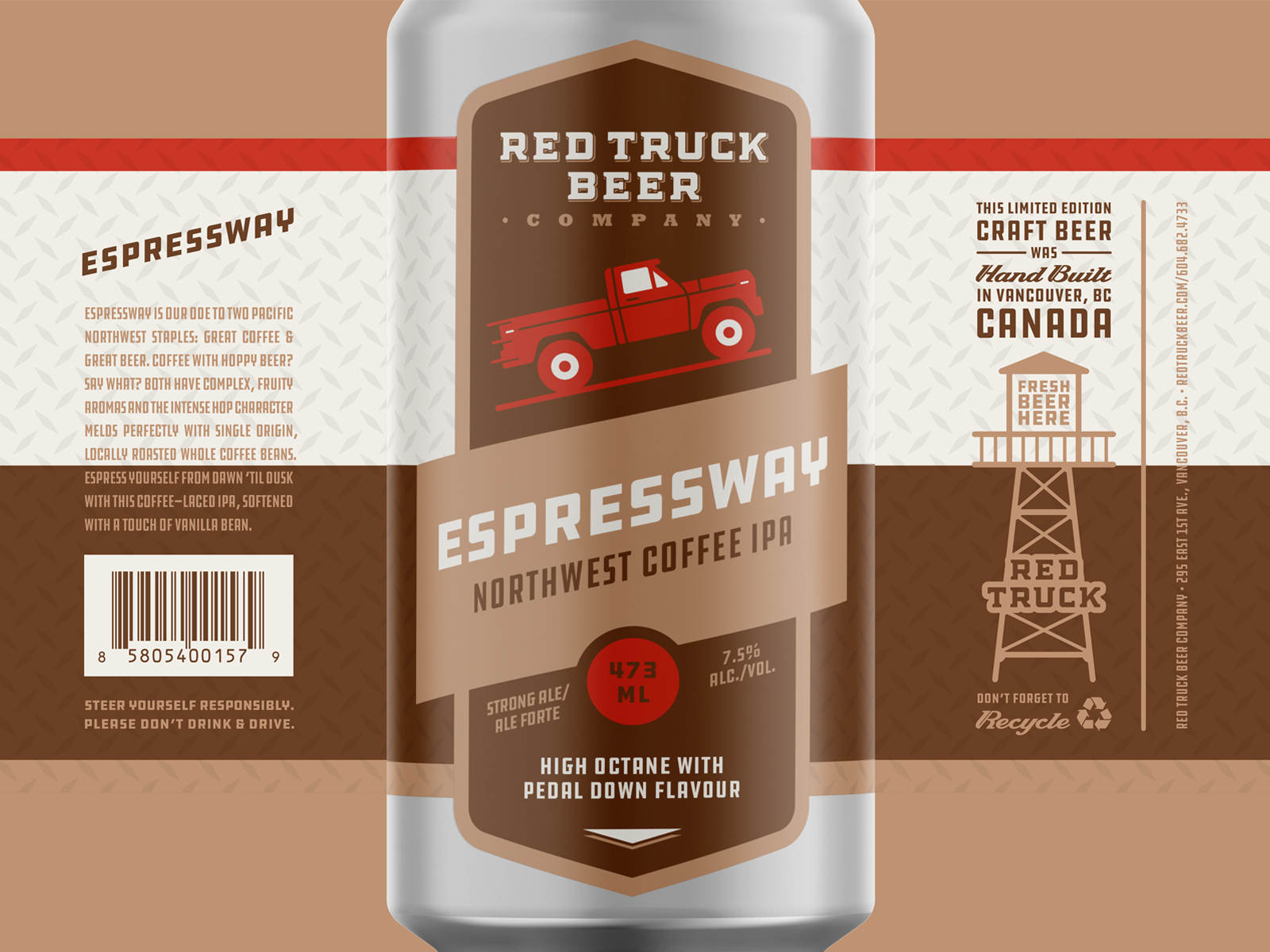Red Truck Beer Company Packaging Espressway Ml By Jeff Schramm