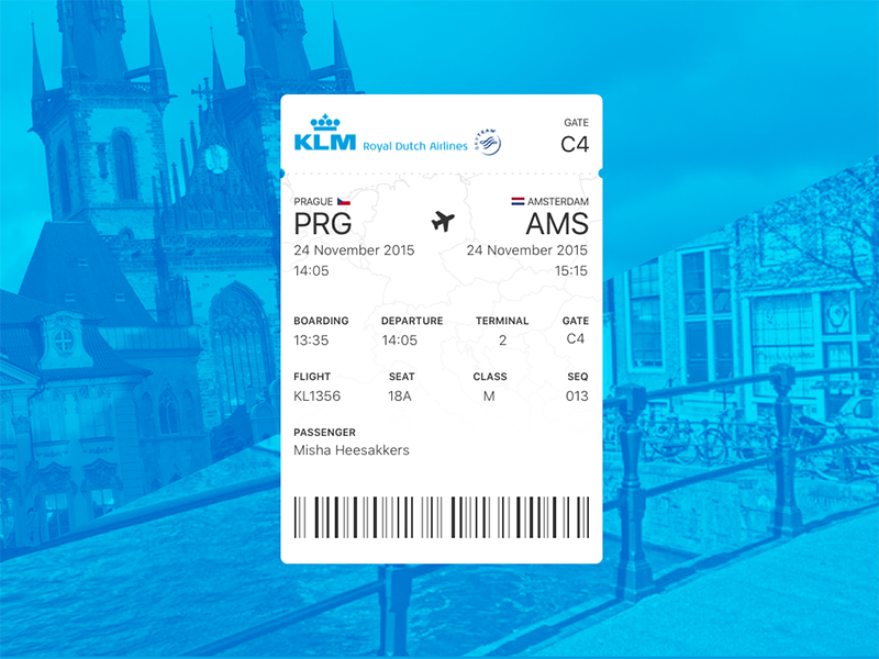 Day Daily Ui Boardingpass By Misha Heesakkers On Dribbble