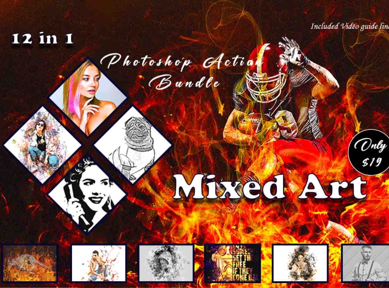 Mixed Art Photoshop Action Bundle By Al Amin On Dribbble