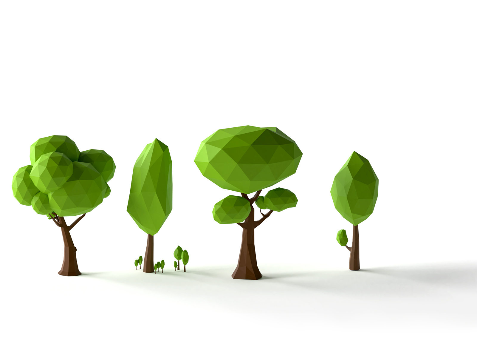 The Low Poly Tree Collection By Iurii Zagorodniuk On Dribbble