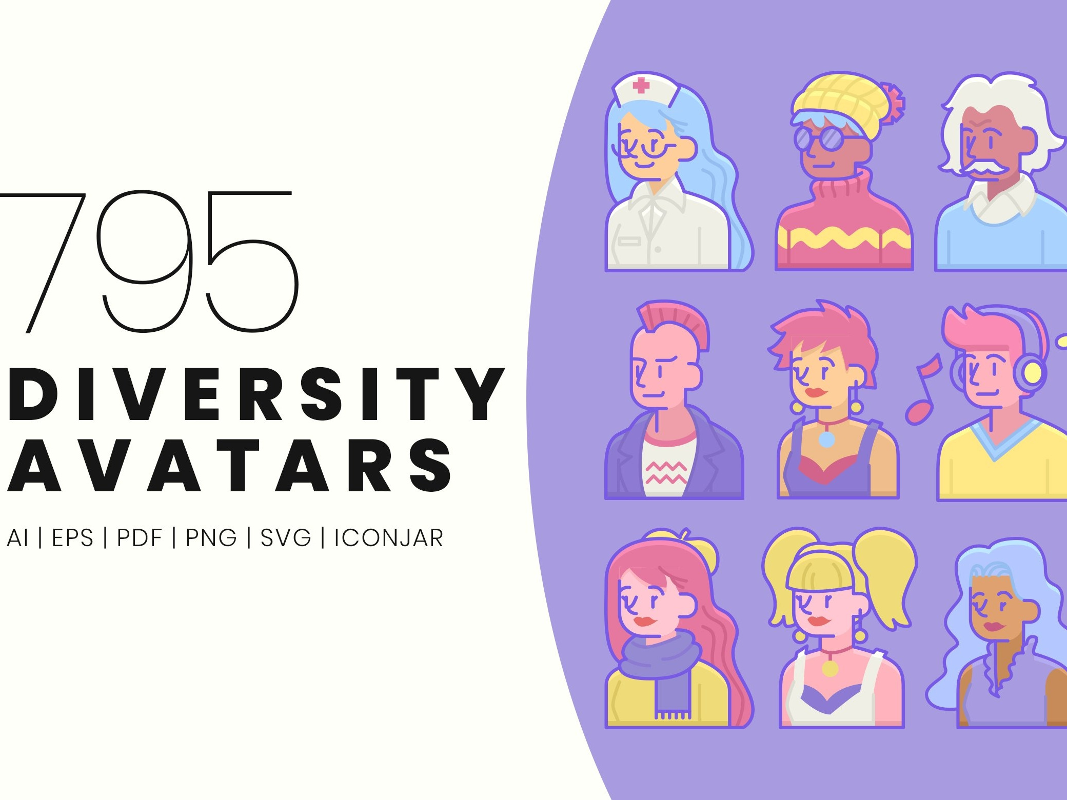 795 Diversity Avatars