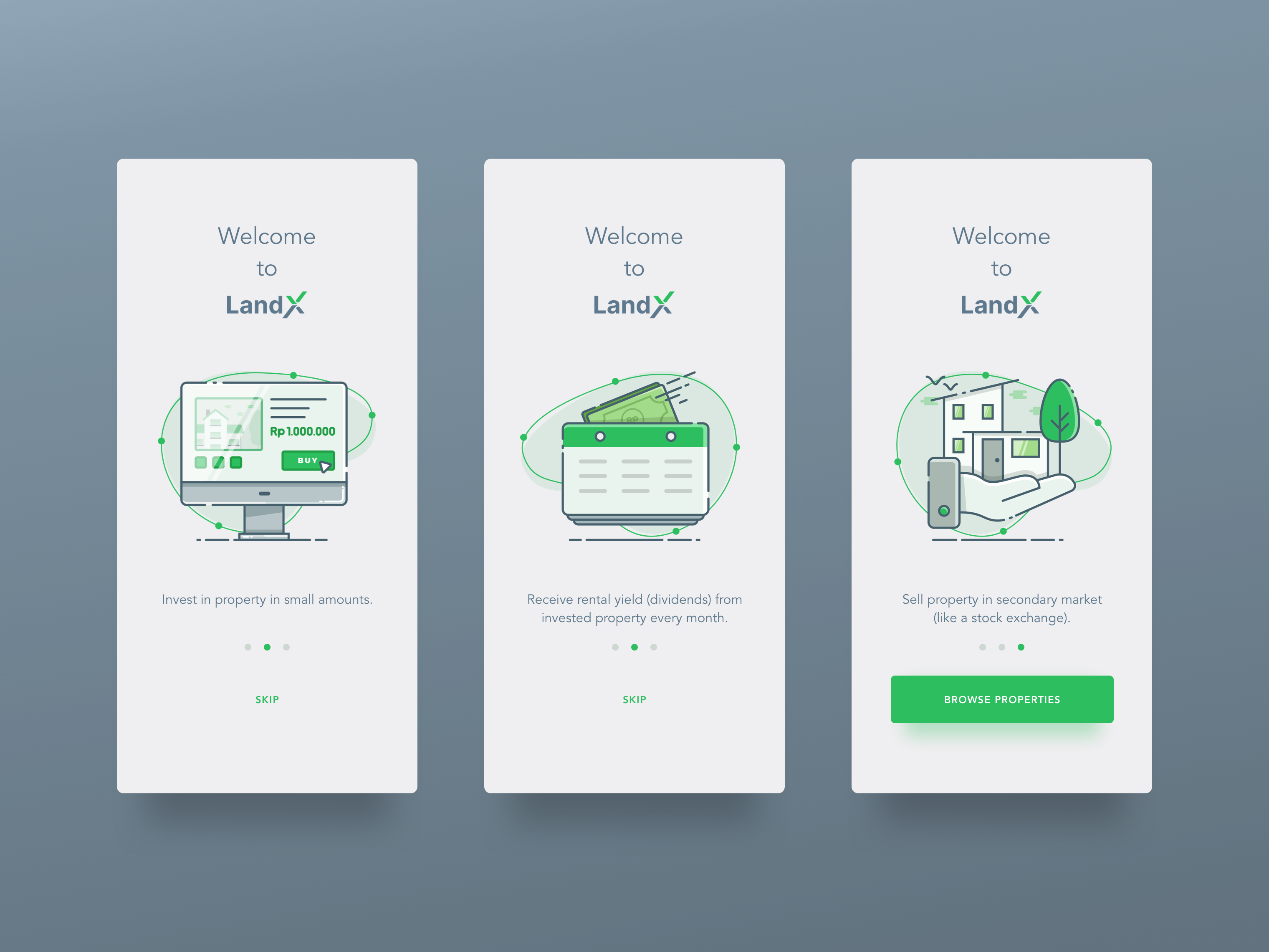 LandX Mobile App Intro Screen By Reynaldi Fachriza On Dribbble