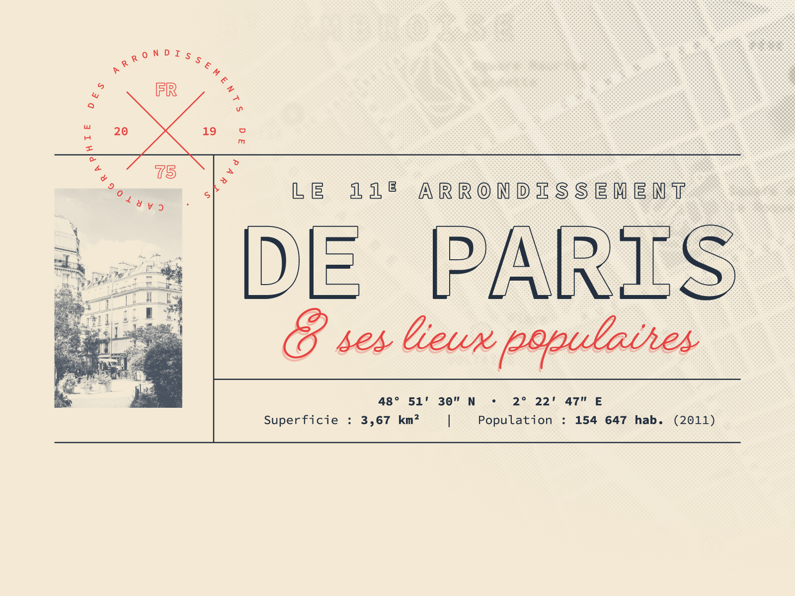 Paris 11th Arrondissement Map Design 1 By Ludovic Fenouil On Dribbble