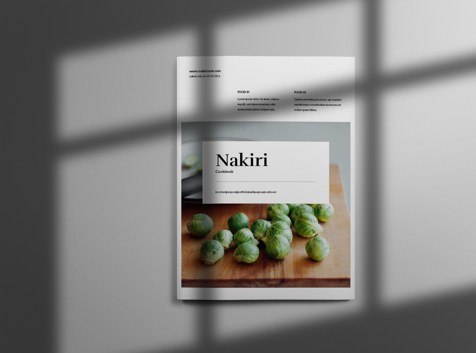 Nakiri Brochure Food Template Indesign By Ianmikraz On Dribbble