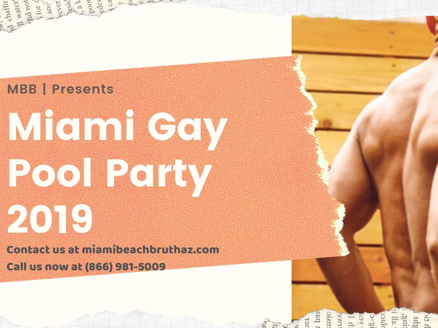 Dribbble Miami Gay Pool Party By Miami Beachb