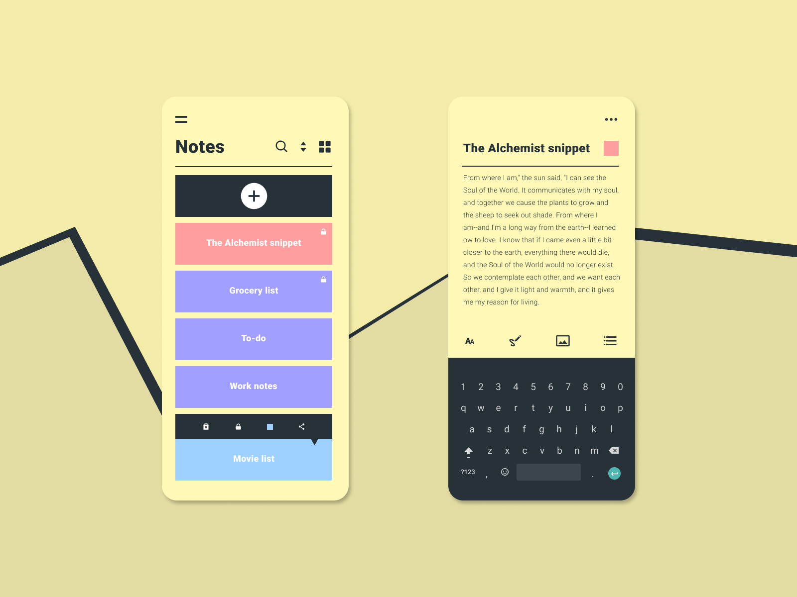 Daily UI 065 Notes Widget By Lee Hayward On Dribbble