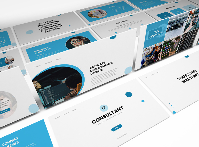 IT Consultant Presentation Template By Formatikastudio On Dribbble