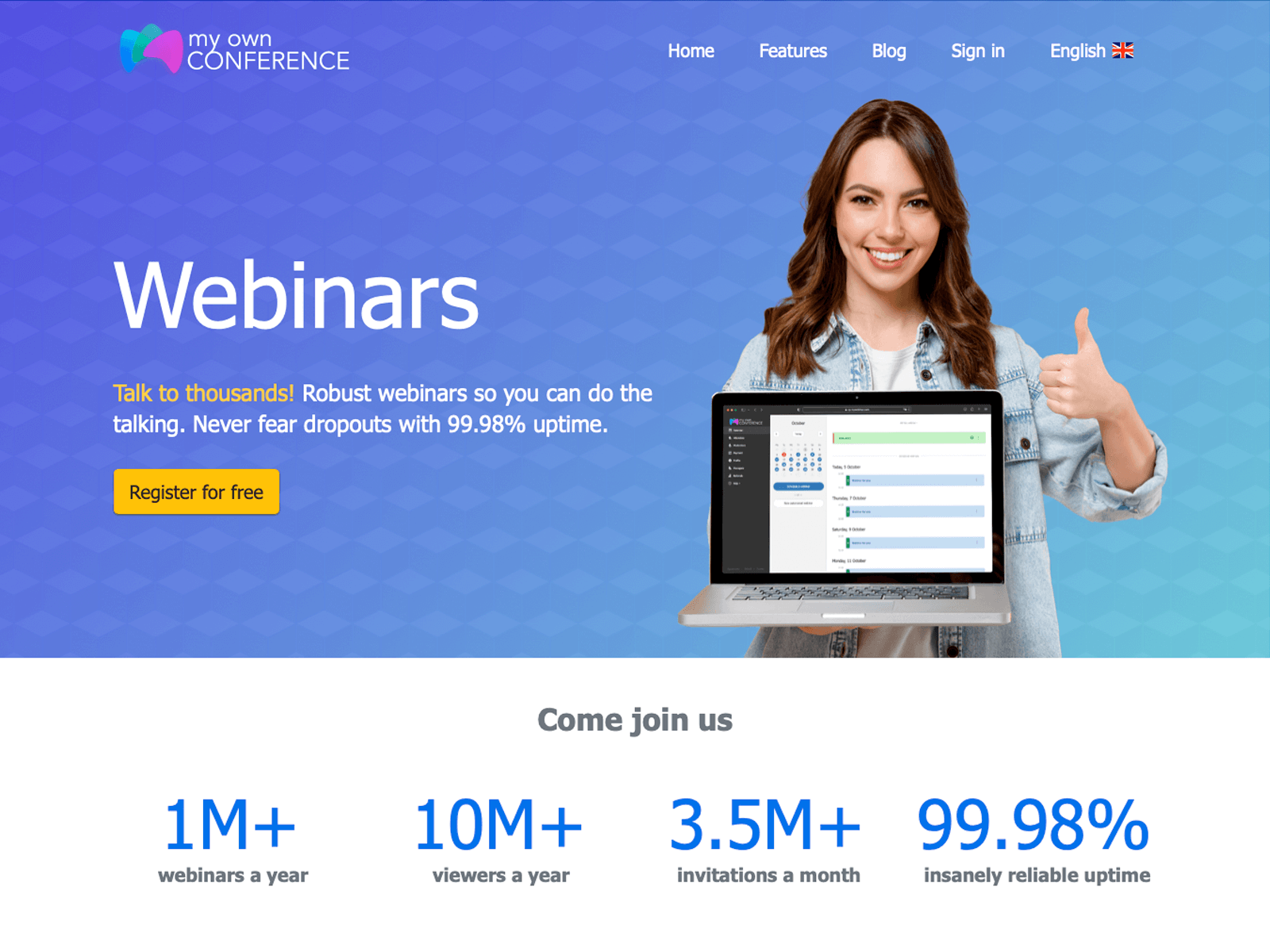 Webinar Service Site By Denys Kushnarov On Dribbble