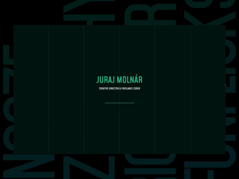 Juraj Molnár - portfolio experiment