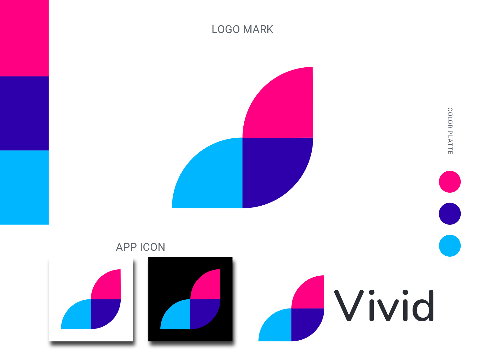 Vivid Logo By Md Rakib On Dribbble