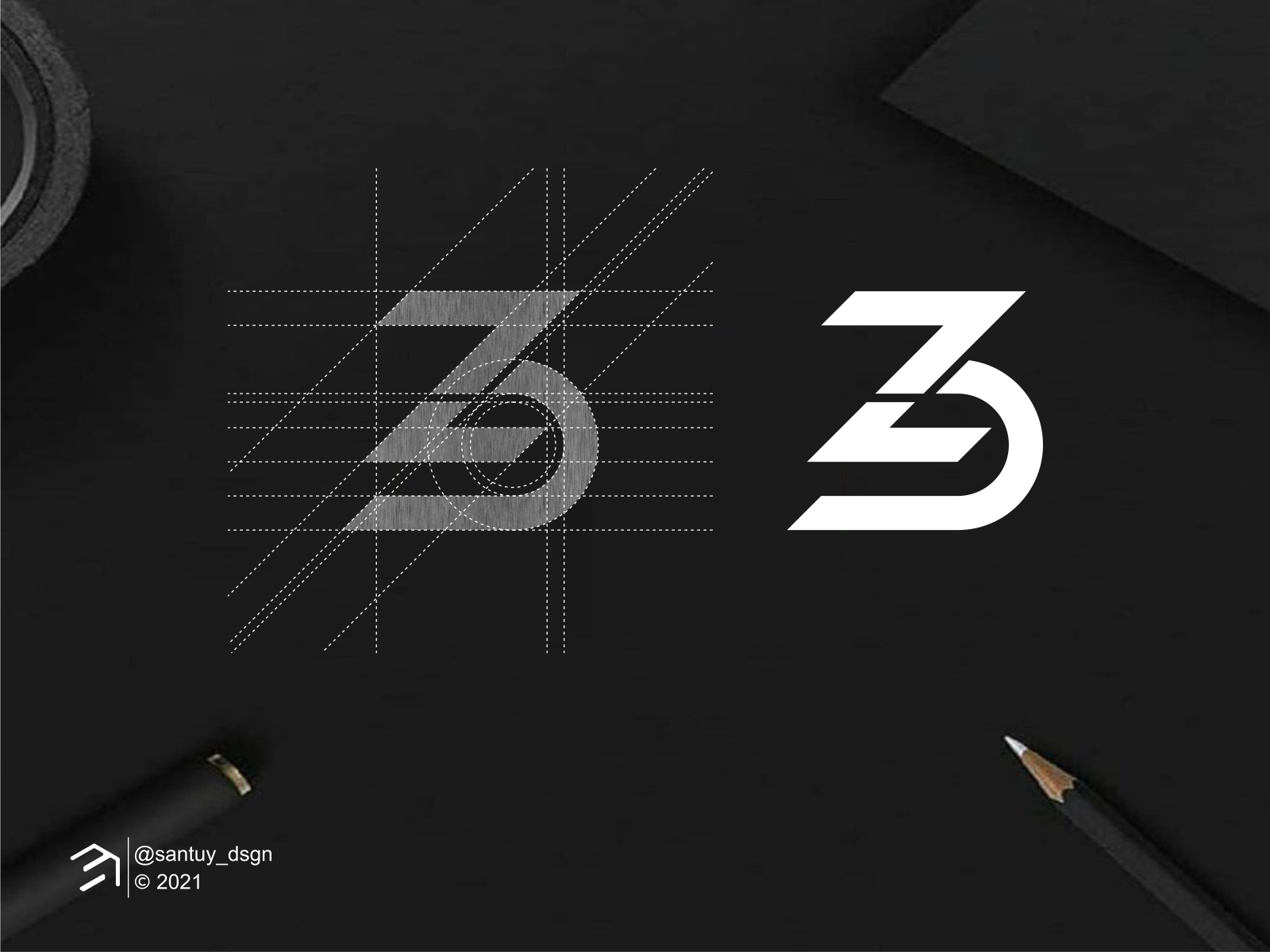 Z3 Monogram Logo Concept By Santuy Dsgn On Dribbble