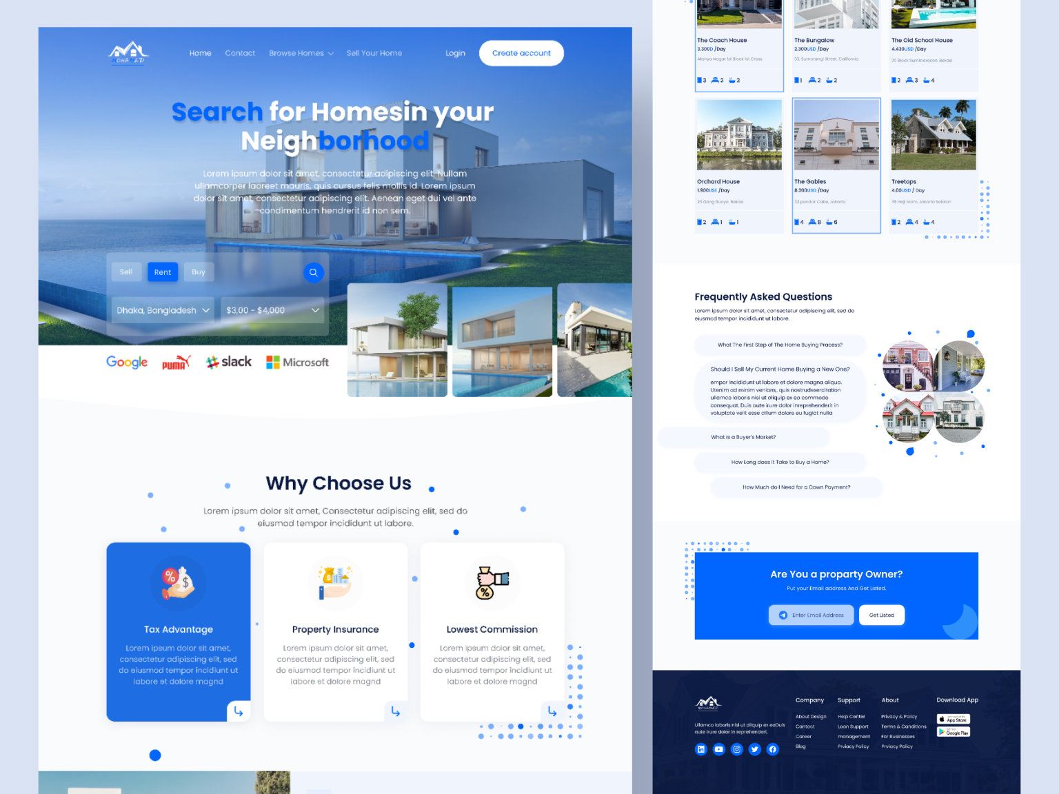 Real Estate Landing Page Design By Shaharia Hossen On Dribbble