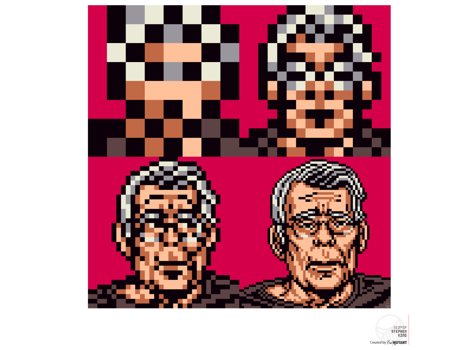 NeoPop Stephen King By Bad Mutant On Dribbble