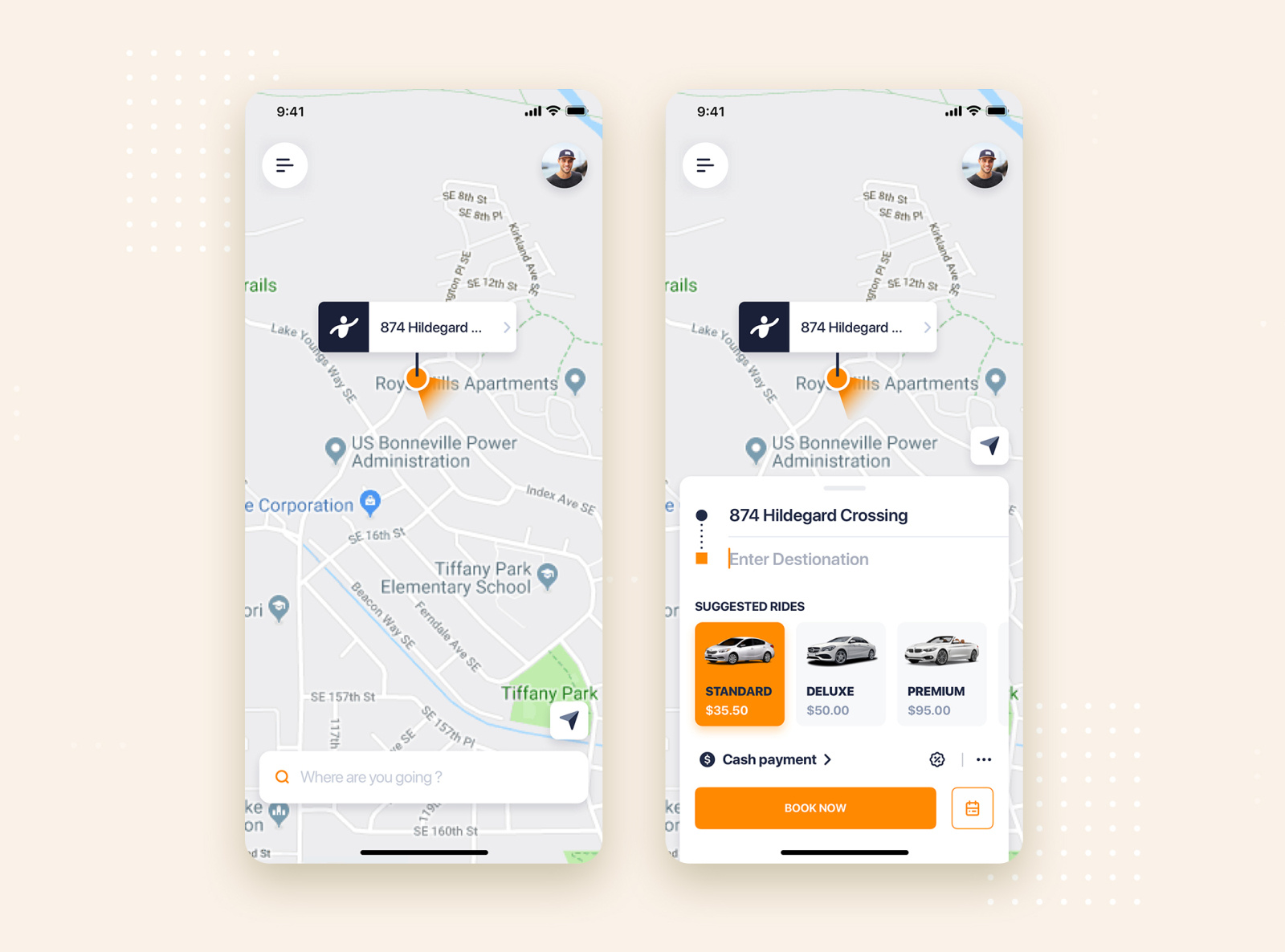 Taxi Booking Mobile App Ui Kit Template By Hoangpts On Dribbble