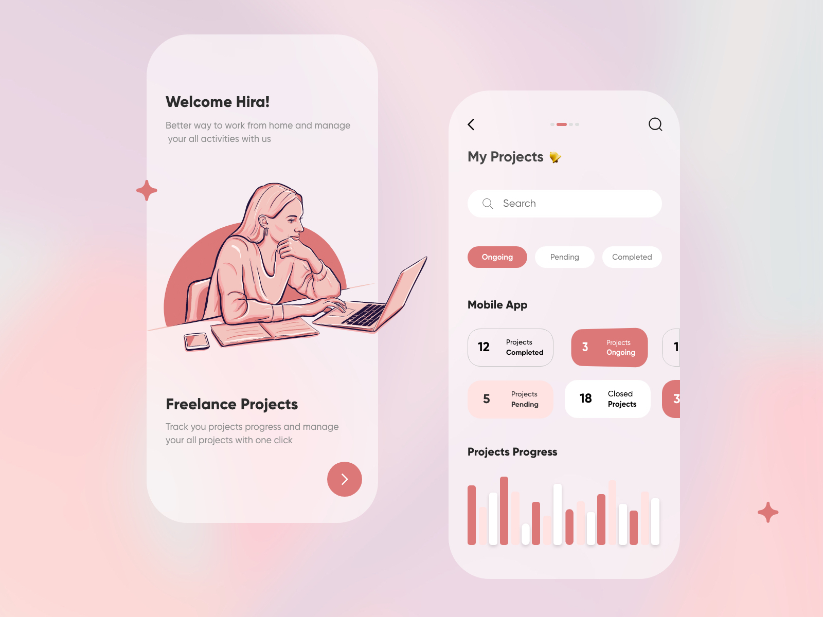 Project Managment Mobile App UX UI Design By Hira Riaz For Upnow Studio On Dribbble