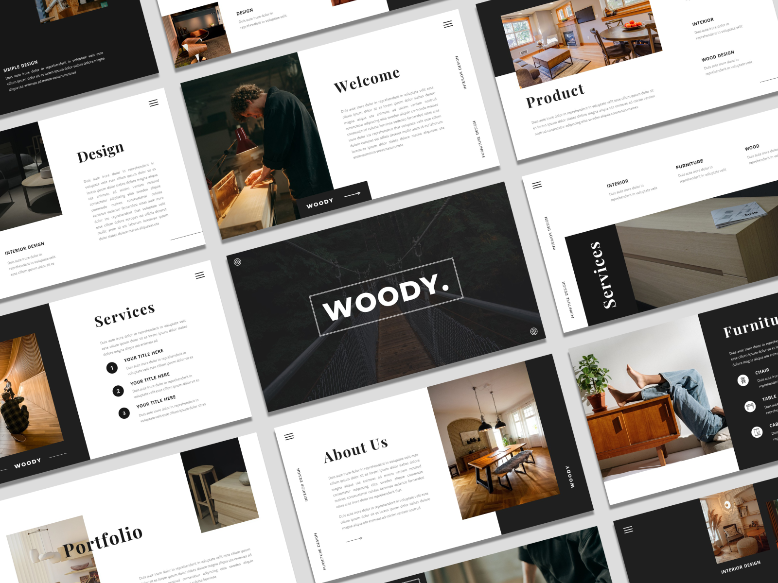 Woody Powerpoint Presentation Template By Biwarastudio On Dribbble