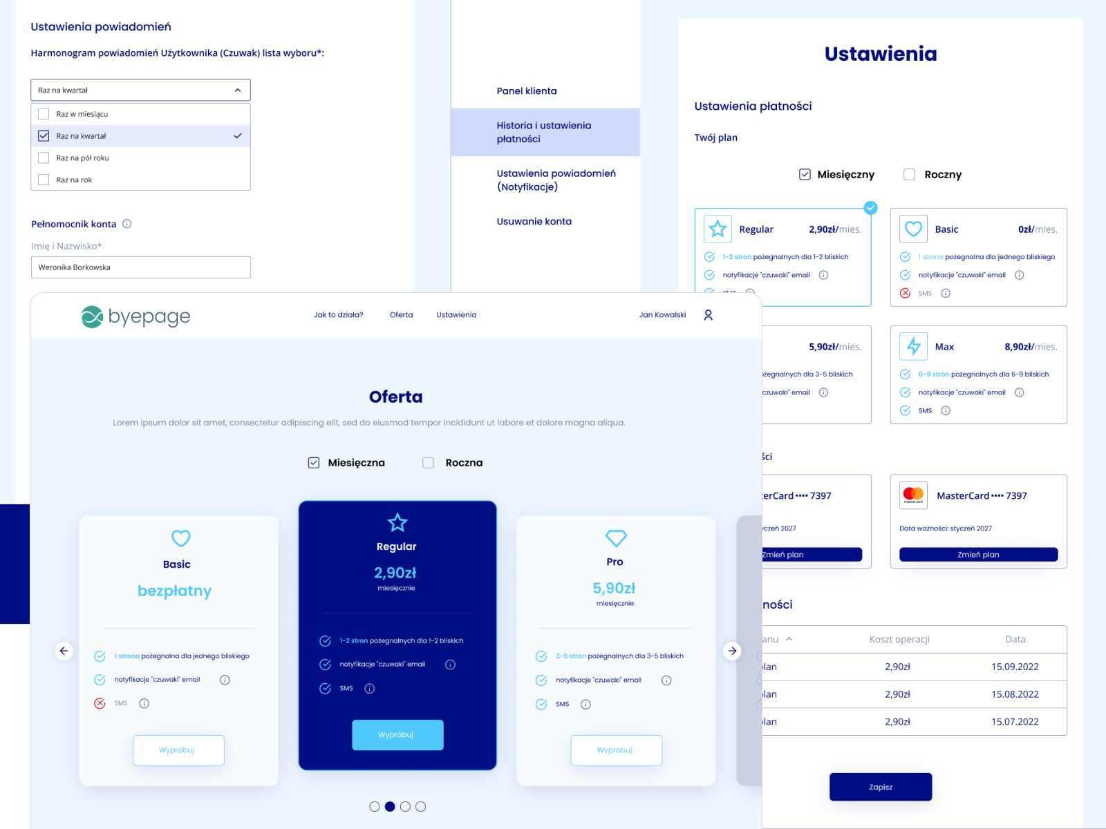 Pricing Page Settings By Weronika Borkowska On Dribbble