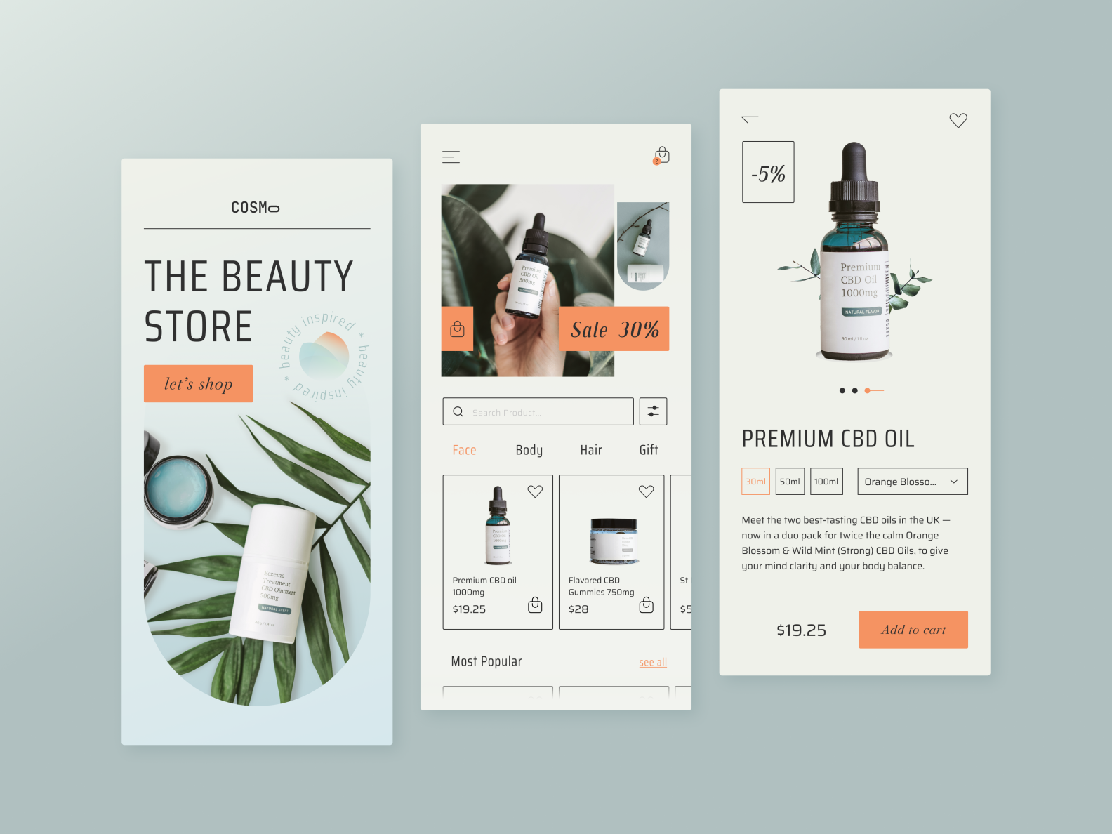 Cosmo Beauty Store By Yassiya On Dribbble