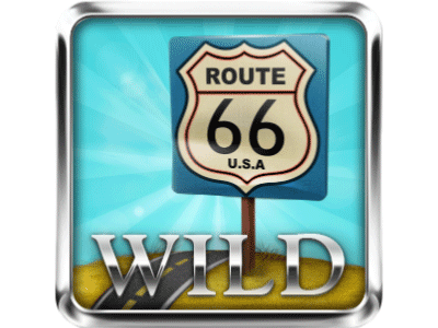 Traffic sign "Route 66" - Wild Slot symbol Animation