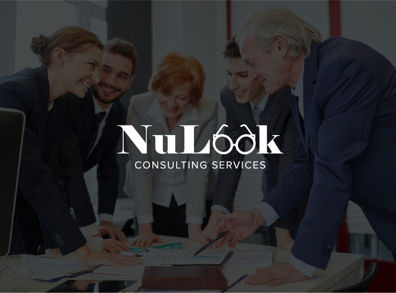 Logo Cat Eye Glass Style Symbol For Nulook Consulting Services By