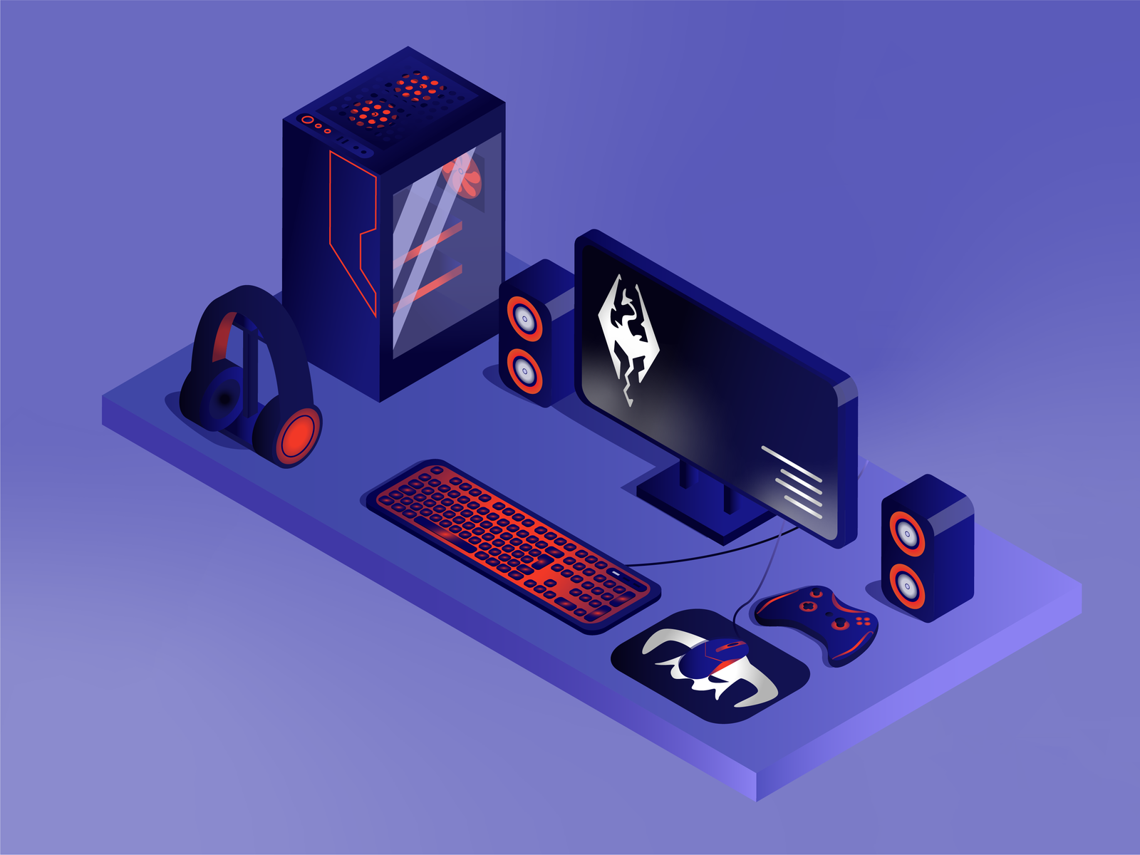 Gaming Pc By Iana Markarova On Dribbble