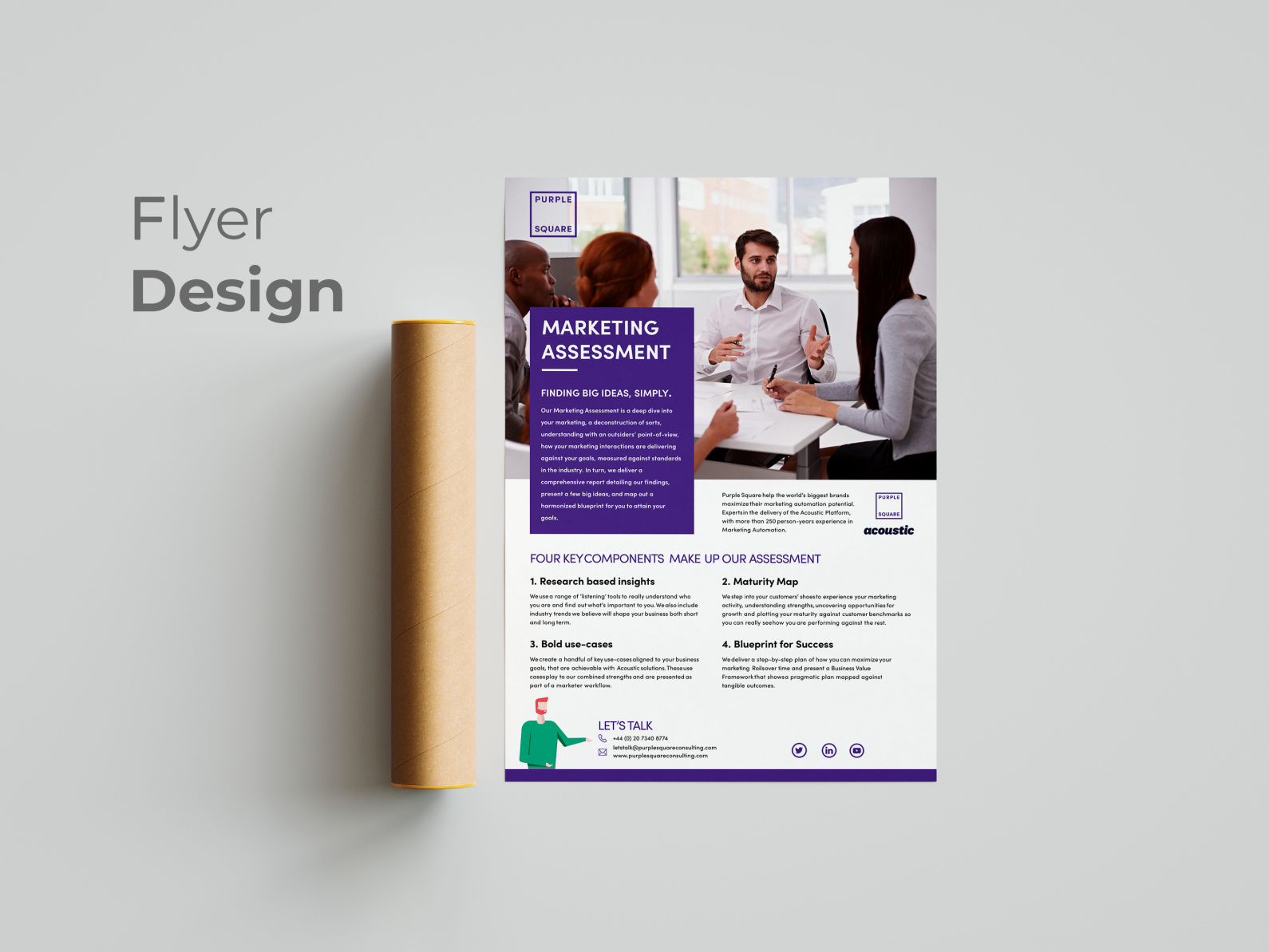 Marketing Agency Flyer Design By Md Delawar Hossain On Dribbble