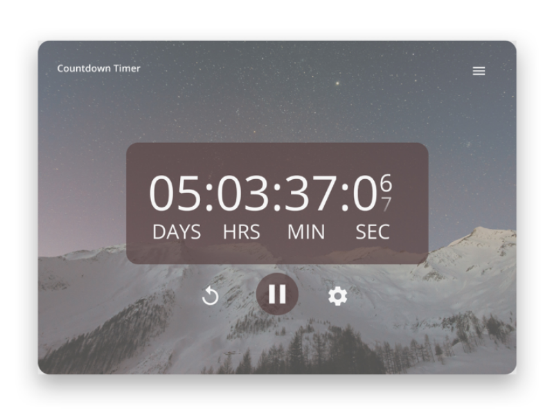 Daily Ui Countdown Timer By Samuel Aneme On Dribbble