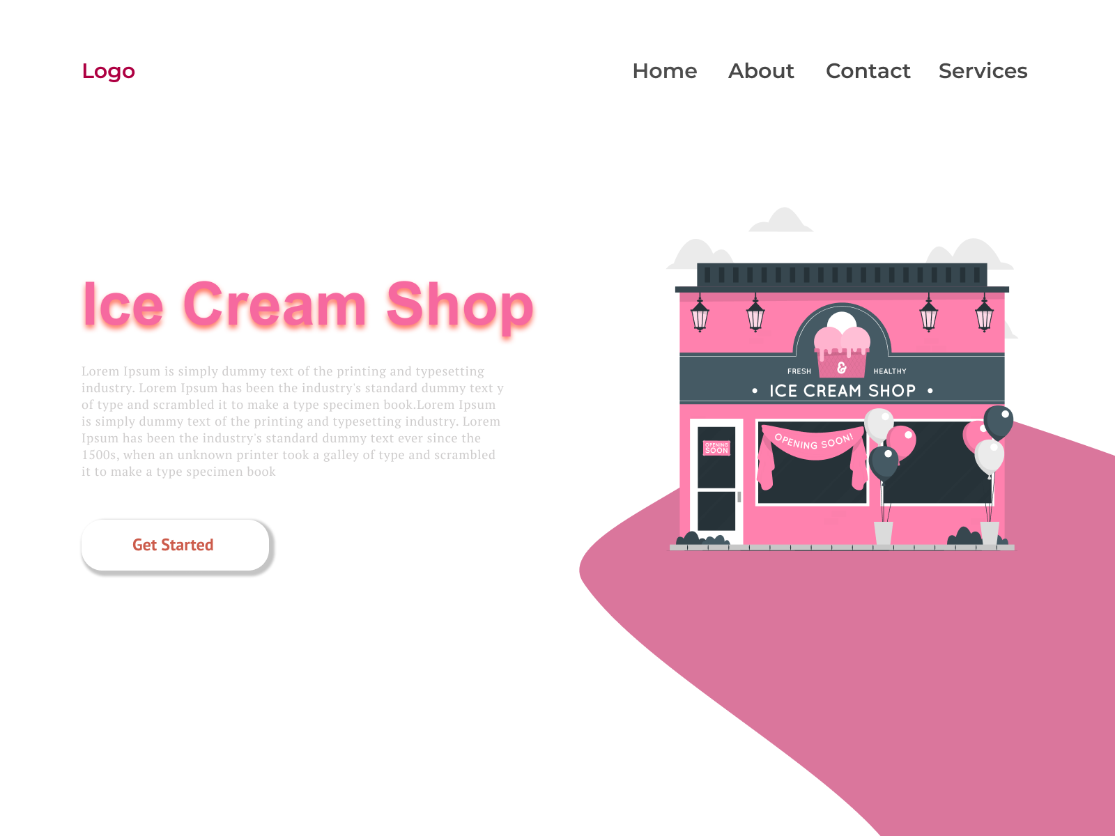 Ice Cream Shop By Sowdhamini Chodavarapu On Dribbble