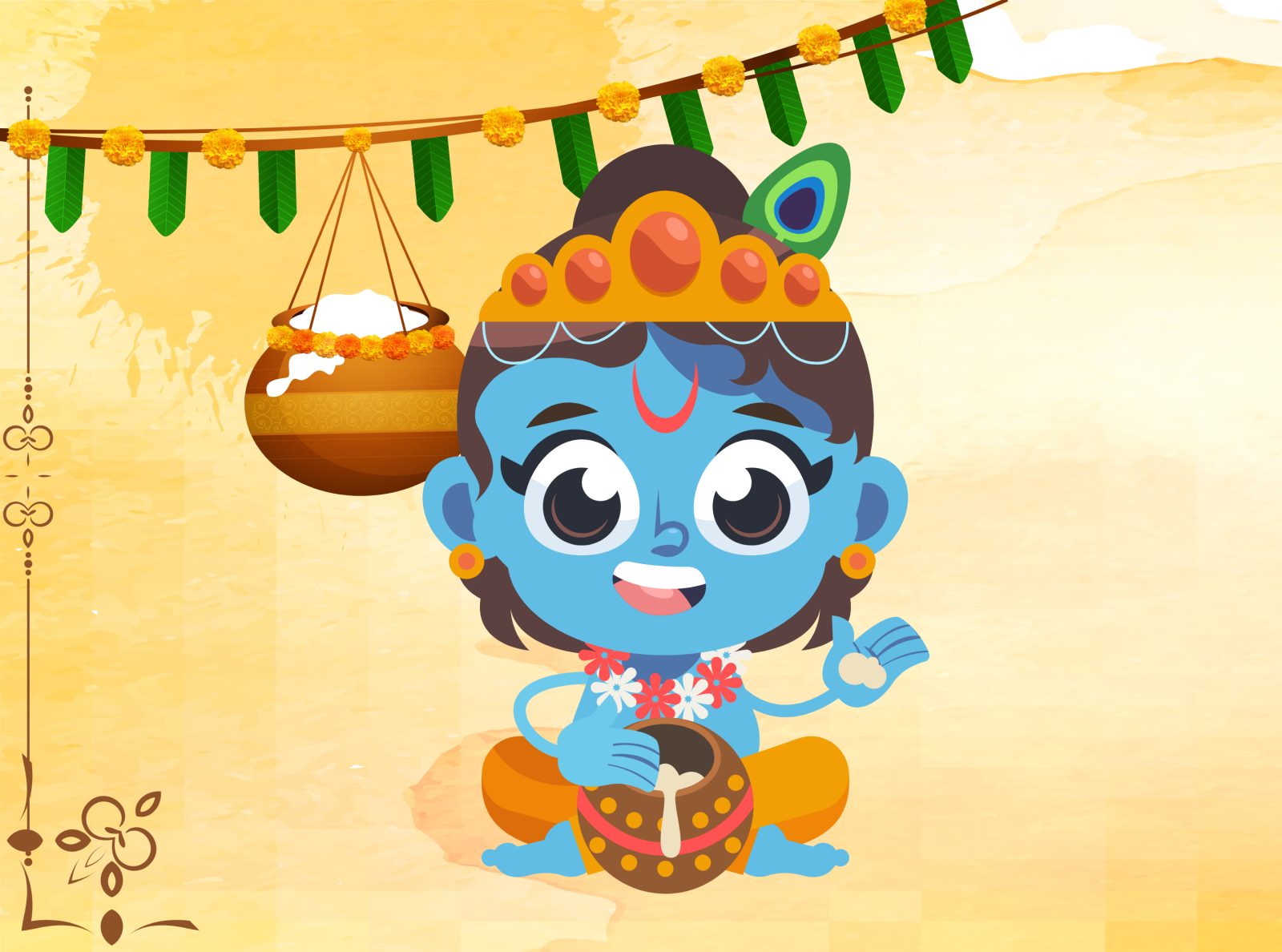 Happy Janmashtami By Kwiqsoft On Dribbble