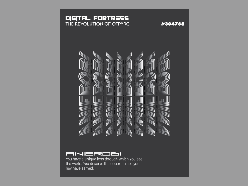 Digital Fortress Poster By Anierobi Kelvin Anionwu On Dribbble