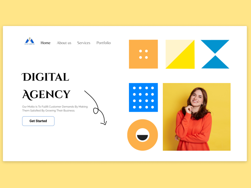 Digital Agency Landing Page By R Pragathi Bhat On Dribbble