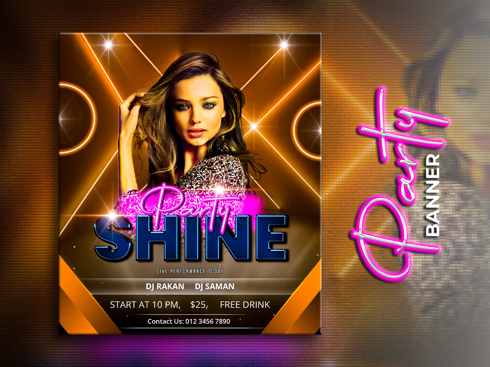 Dj Party Banner Design By Al Imran On Dribbble