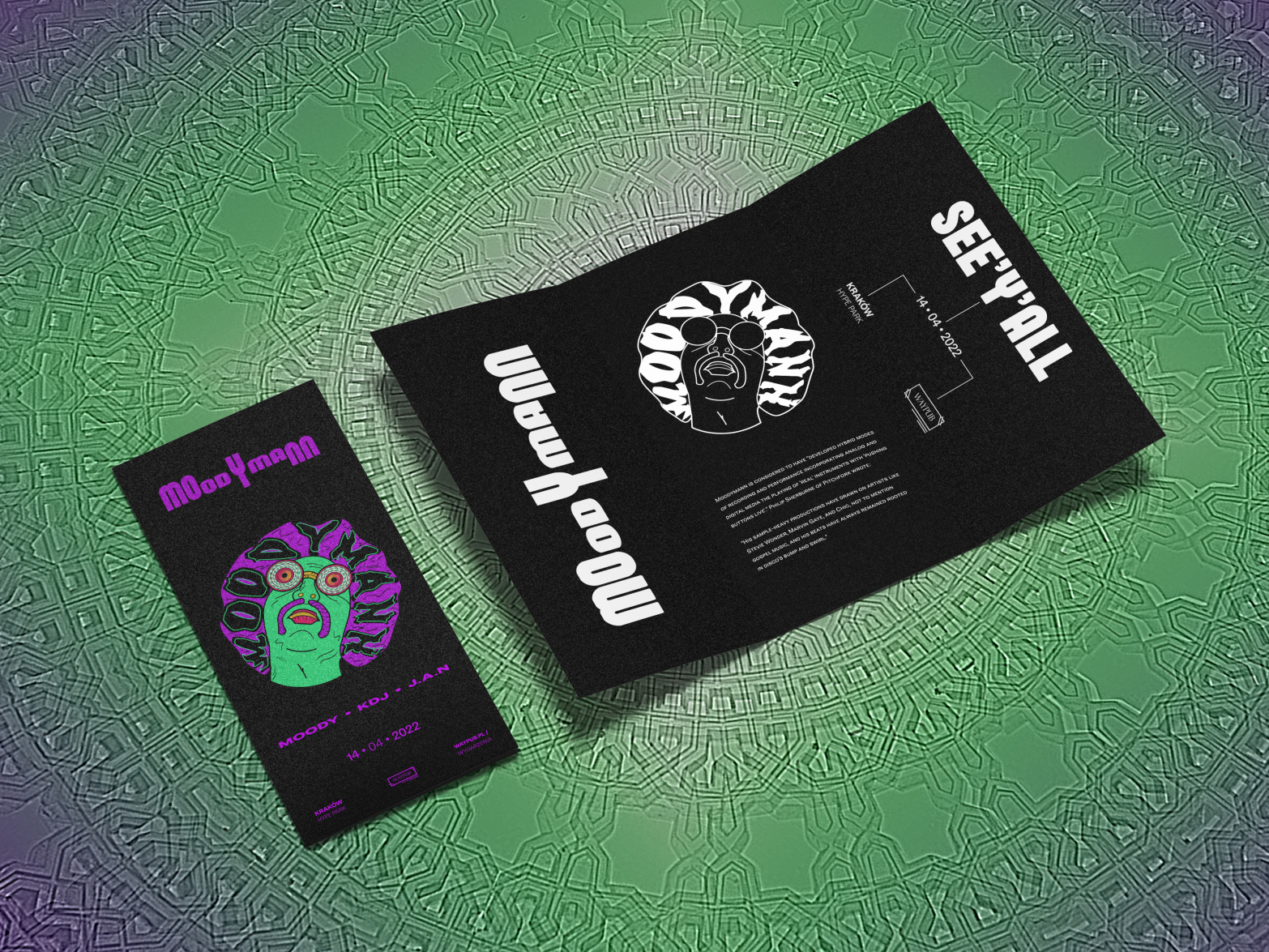 Musical Event Moodymann By Vitalii On Dribbble