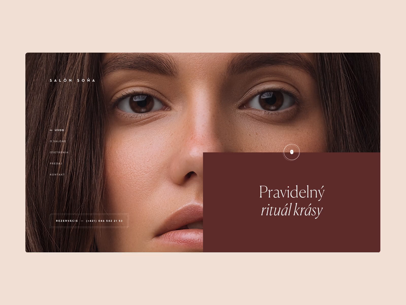 Beauty Studio Website Animation