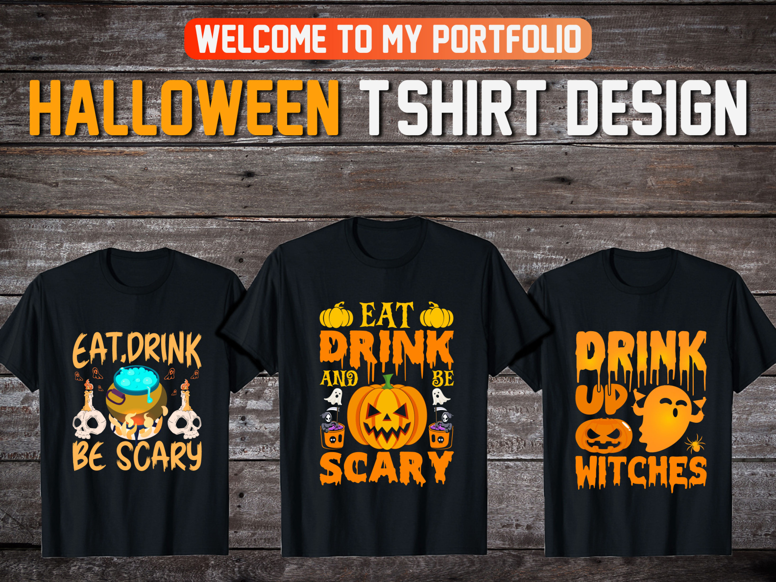 Halloween T Shirts Design Bundle By Mahadi Hasan On Dribbble