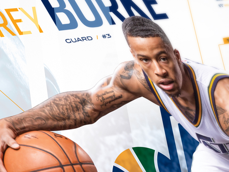 Utah Jazz Trey Burke Infographic Poster By Ben Barnes On Dribbble