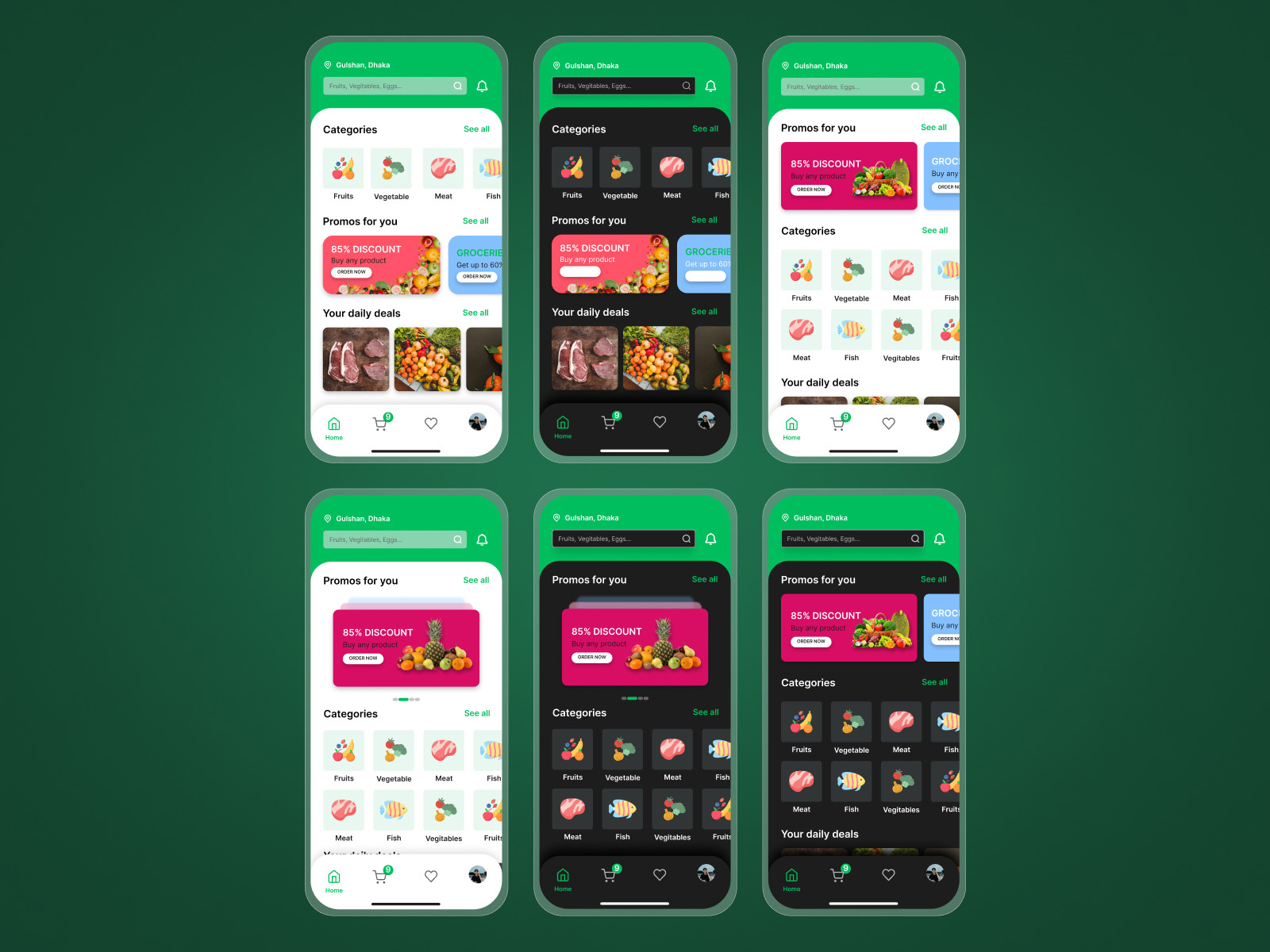 Dribbble Grocery Shop Mobile App Ui Kit By Abdul Qader