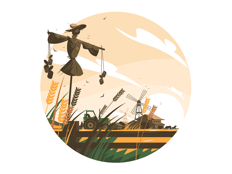 Rural Nature Scene By Anton Fritsler For Kit On Dribbble