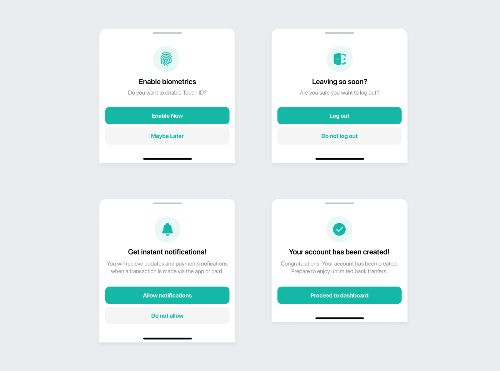 Mobile Modals By Ayomide Ogunlade Product Designer On Dribbble