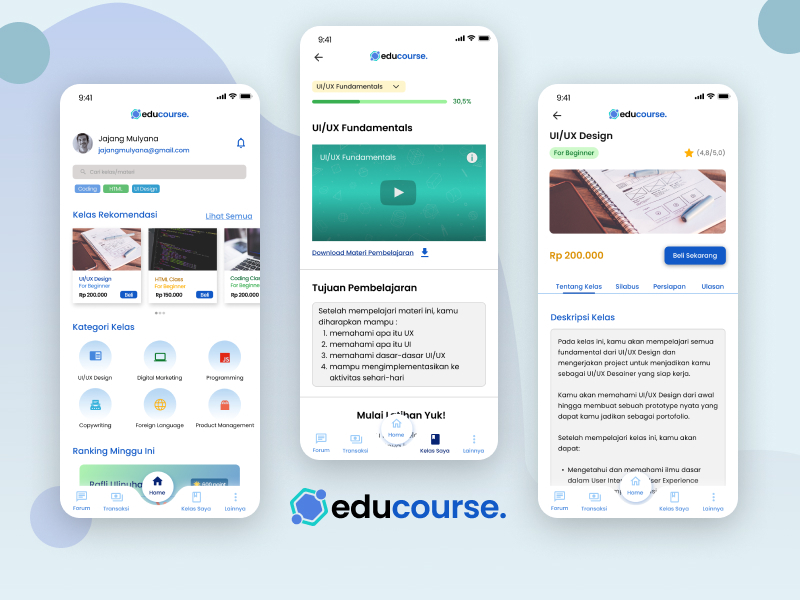 Educourse Online Course Application By Rafli Ulinuha On Dribbble