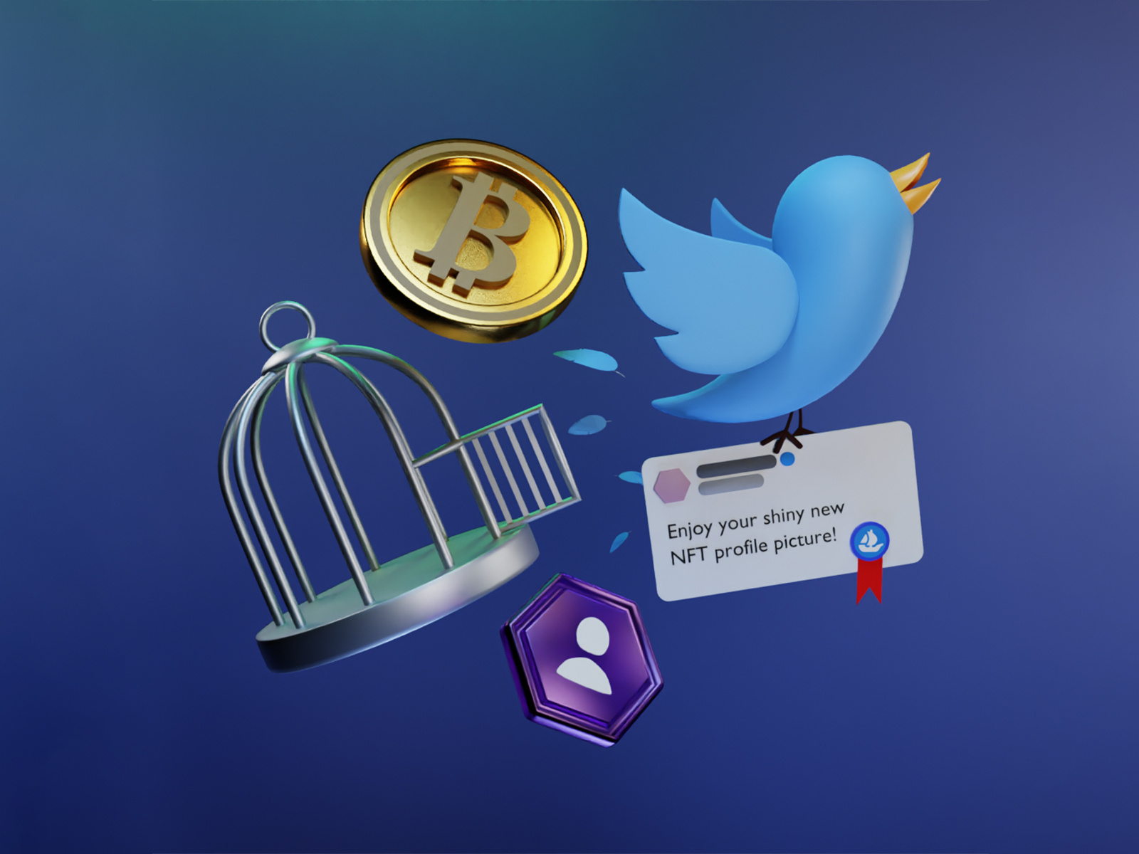 Twitter Nft Profile Pictures D Illustration By Rmvn For Duxica On